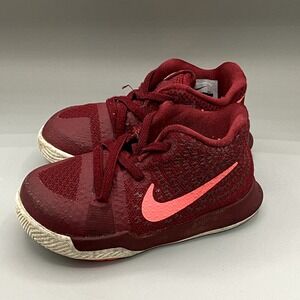 Nike Kyrie Irving Toddler Baby Sneakers Dark Red 5C